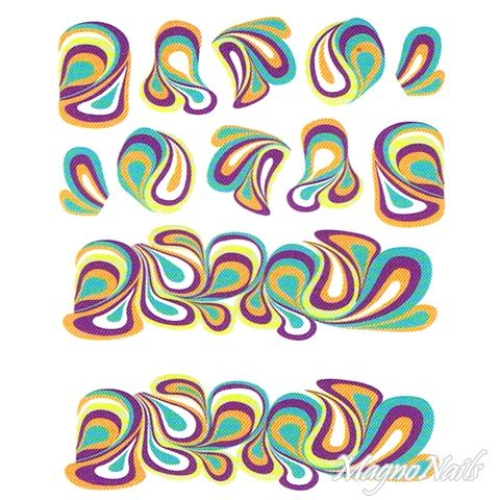 2D Nail Art One Stoke Sticker