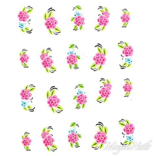 2D Nail Art One Stoke Sticker