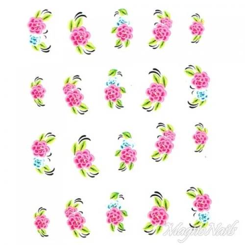 2D Nail Art One Stoke Sticker