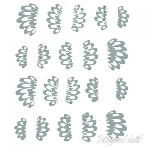 2D Nail Art One Stoke Sticker