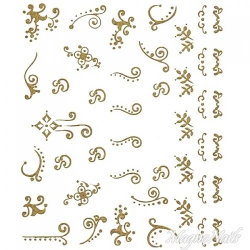 2D Nail Art One Stoke Sticker