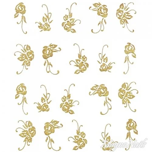 2D Nail Art One Stoke Sticker