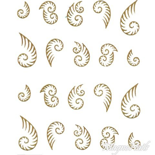 2D Nail Art One Stoke Sticker