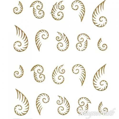 2D Nail Art One Stoke Sticker