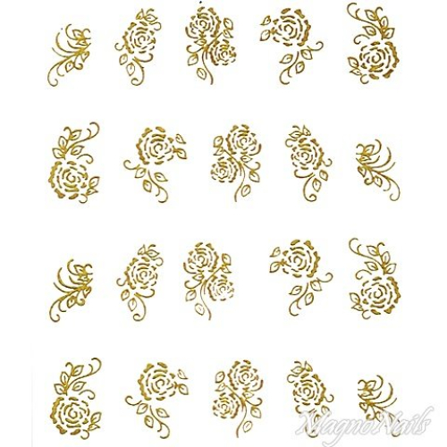 2D Nail Art One Stoke Sticker