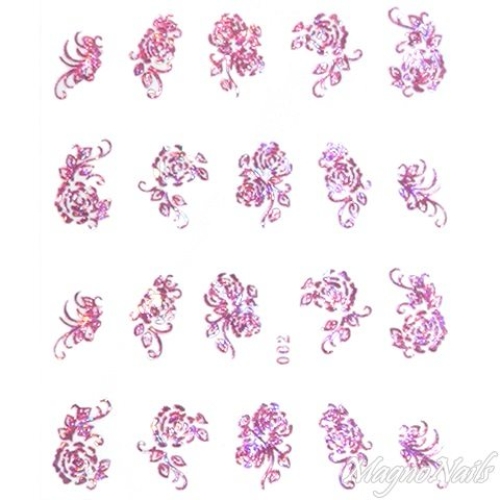 2D Nail Art One Stoke Sticker