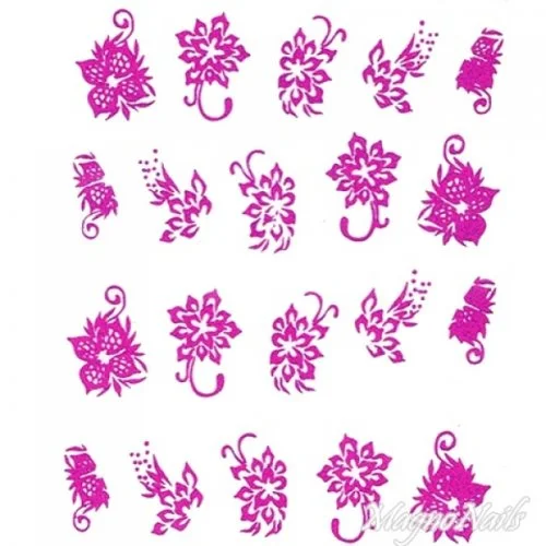 2D Nail Art One Stoke Sticker