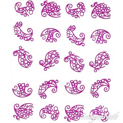 2D Nail Art One Stoke Sticker