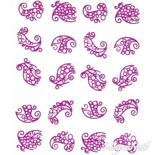 2D Nail Art One Stoke Sticker