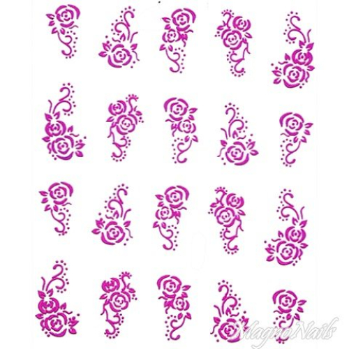 2D Nail Art One Stoke Sticker