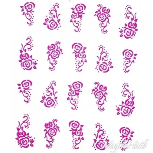 2D Nail Art One Stoke Sticker
