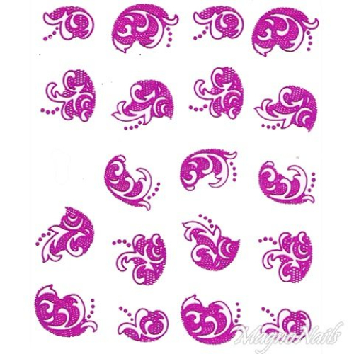 2D Nail Art One Stoke Sticker