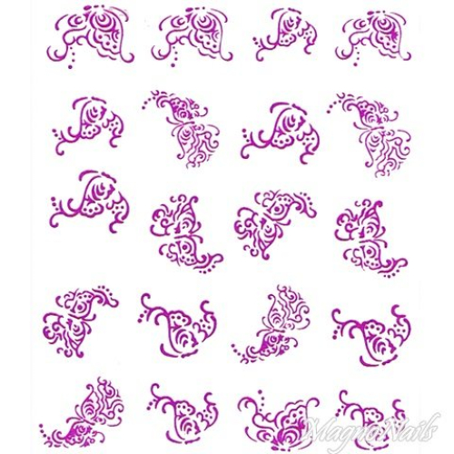 2D Nail Art One Stoke Sticker