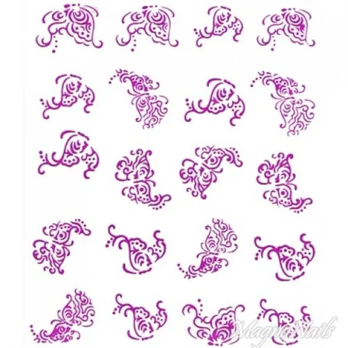 2D Nail Art One Stoke Sticker