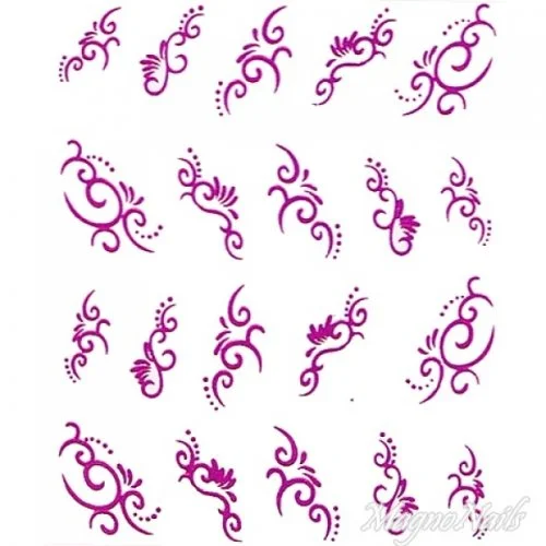 2D Nail Art One Stoke Sticker