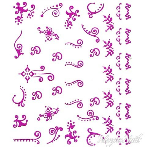 2D Nail Art One Stoke Sticker