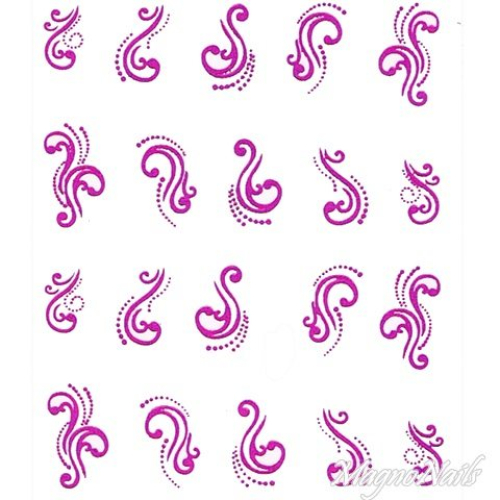 2D Nail Art One Stoke Sticker