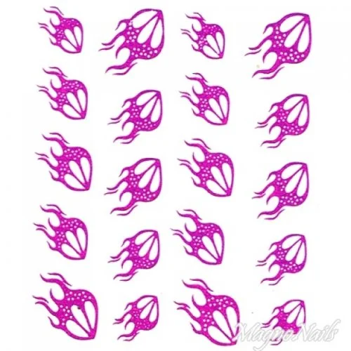 2D Nail Art One Stoke Sticker