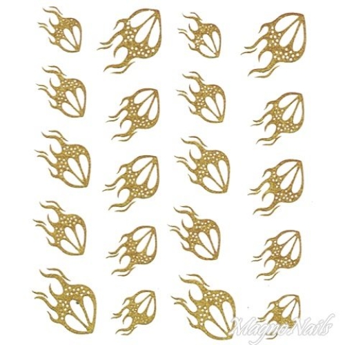 2D Nail Art One Stoke Sticker