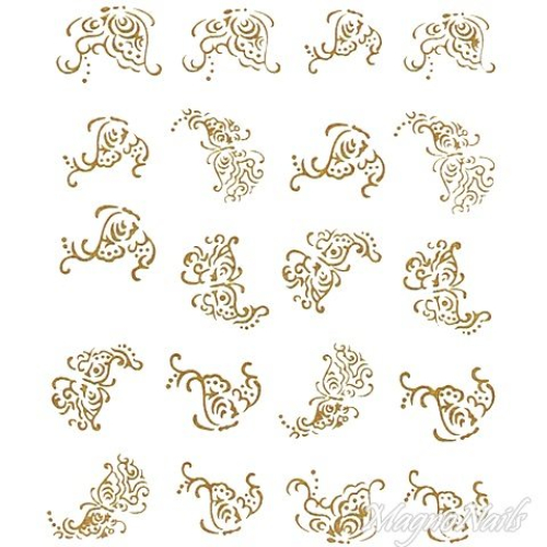 2D Nail Art One Stoke Sticker