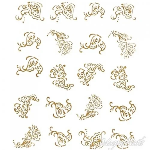 2D Nail Art One Stoke Sticker