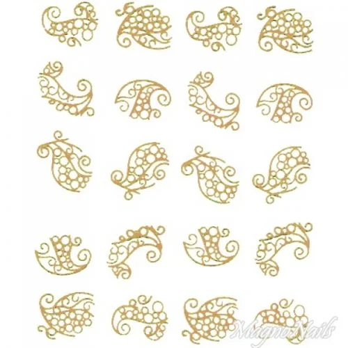 2D Nail Art One Stoke Sticker