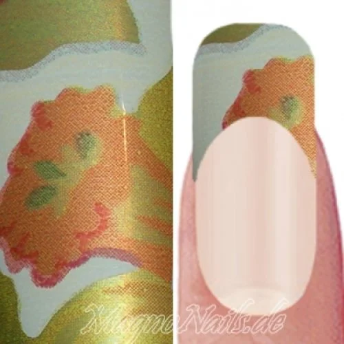 Nail Art Transfer Folie 0,45m - Nail Foil - Big Flowers Nailart Nails Nägel Schmuck TransferFolie Nagelfolie Nageldesign