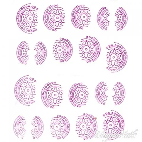 2D Nail Art One Stoke Sticker