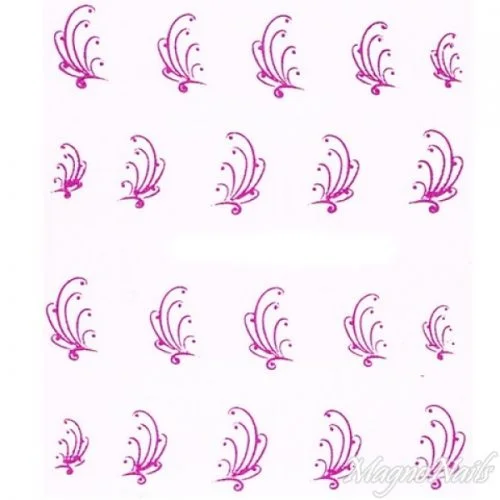 2D Nail Art One Stoke Sticker