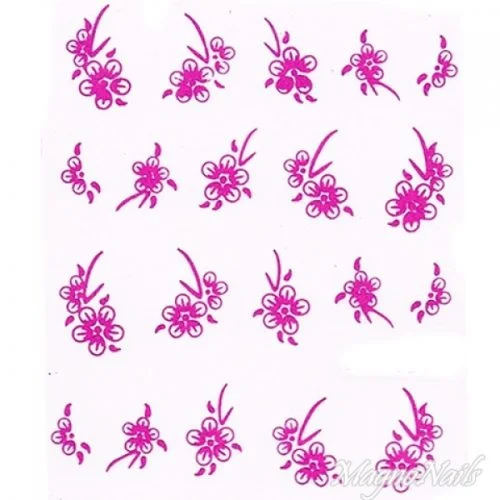 2D Nail Art One Stoke Sticker