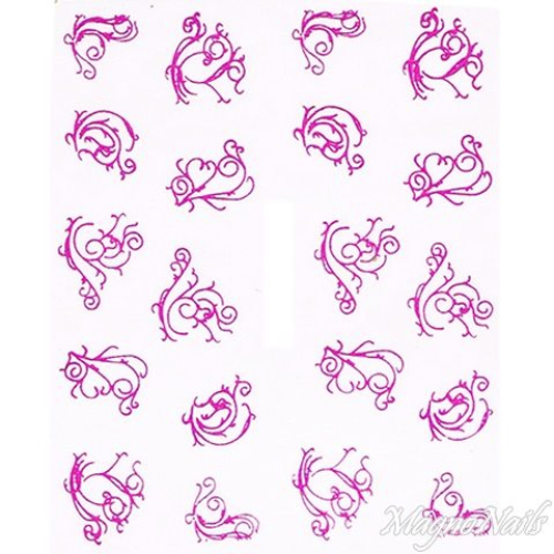 2D Nail Art One Stoke Sticker