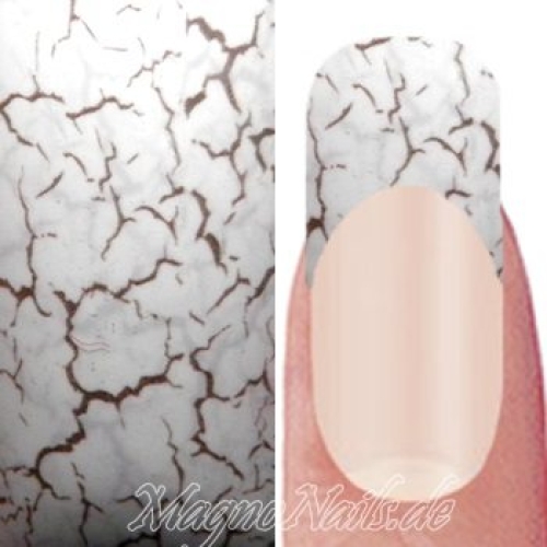 Nail Art Transfer Folie 1,5m - Nail Foil - White Crackle Nagelfolie Nageldesign Folie Tranferfolie Nailart