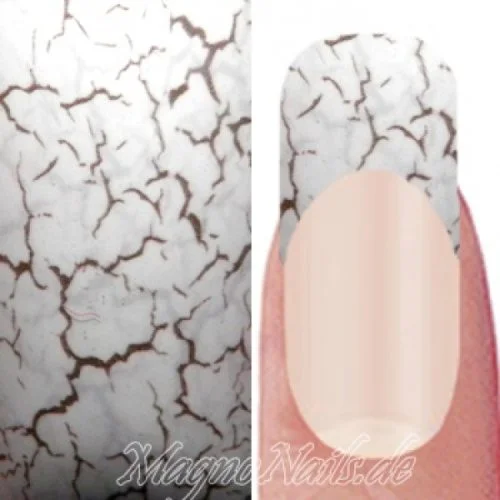 Nail Art Transfer Folie 1,5m - Nail Foil - White Crackle Nagelfolie Nageldesign Folie Tranferfolie Nailart