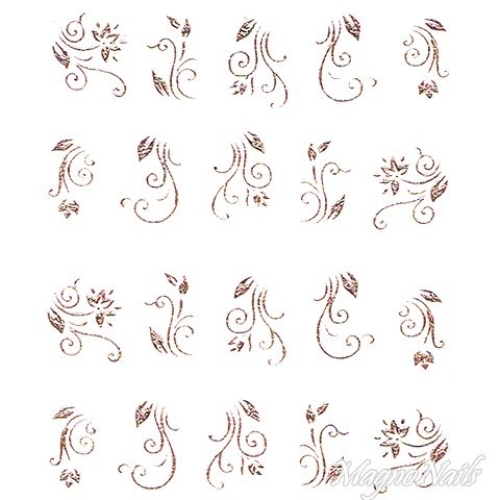 2D Nail Art One Stoke Sticker