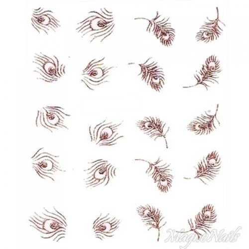 2D Nail Art One Stoke Sticker