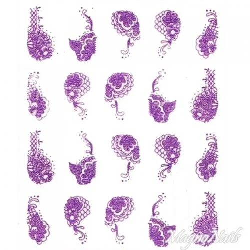 2D Nail Art One Stoke Sticker