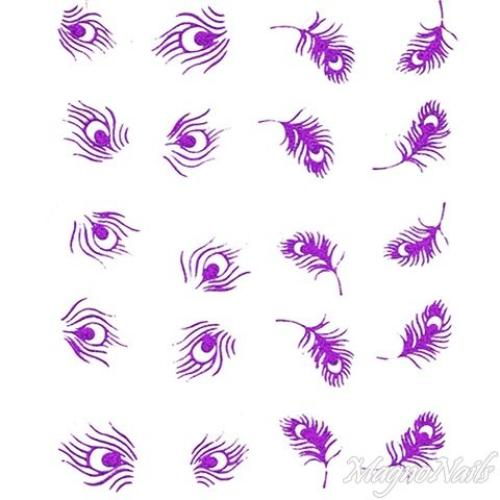 2D Nail Art One Stoke Sticker