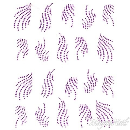 2D Nail Art One Stoke Sticker