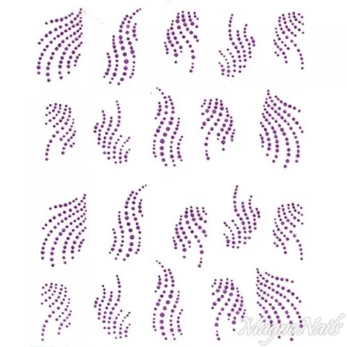 2D Nail Art One Stoke Sticker