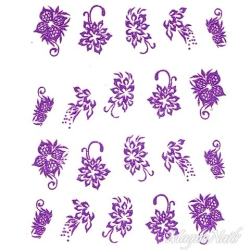 2D Nail Art One Stoke Sticker