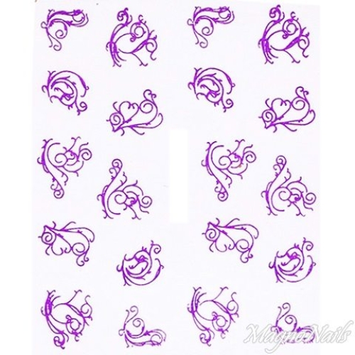 2D Nail Art One Stoke Sticker