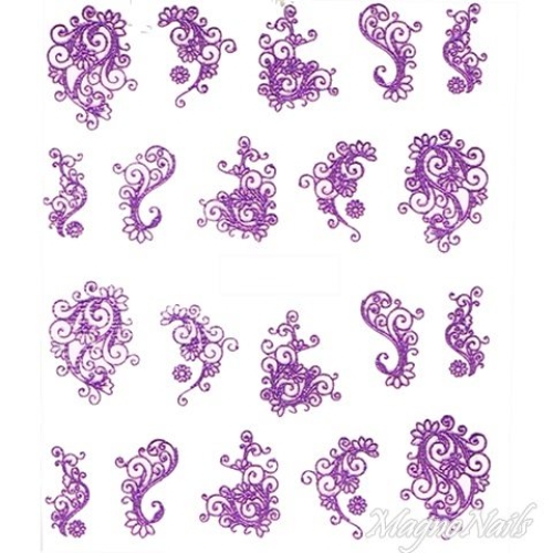 2D Nail Art One Stoke Sticker