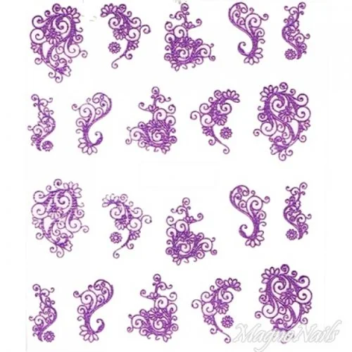 2D Nail Art One Stoke Sticker