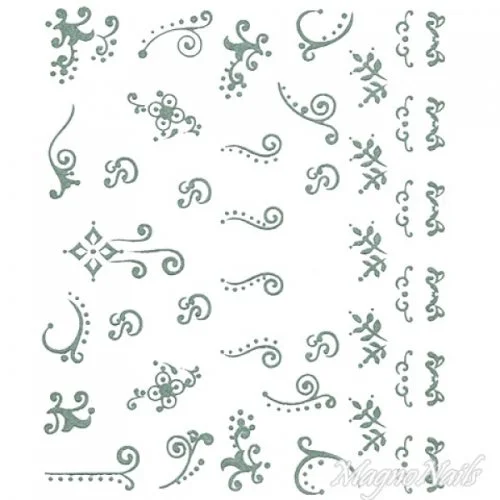 2D Nail Art One Stoke Sticker