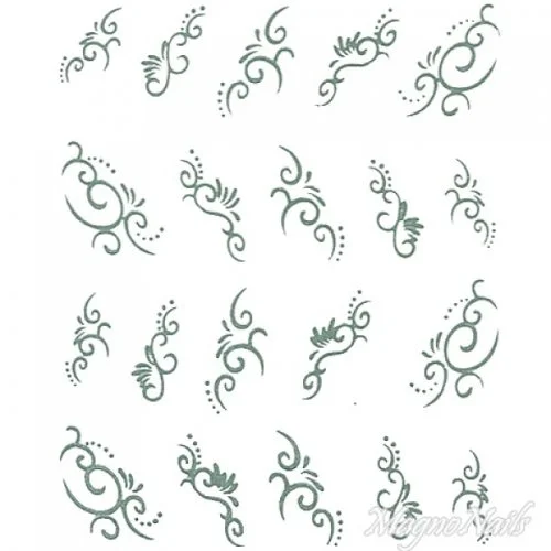 2D Nail Art One Stoke Sticker