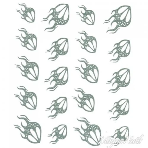 2D Nail Art One Stoke Sticker