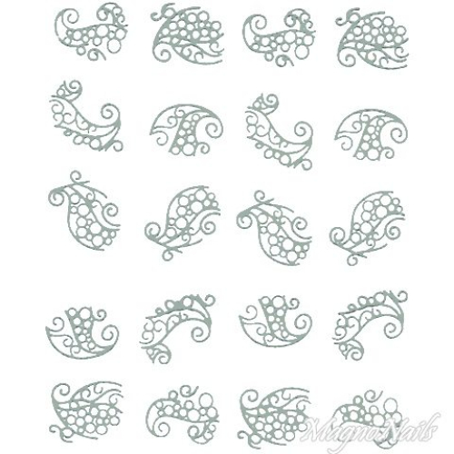 2D Nail Art One Stoke Sticker