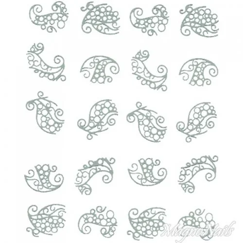 2D Nail Art One Stoke Sticker