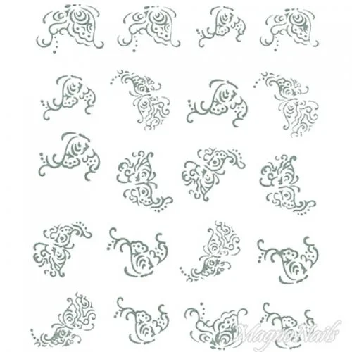 2D Nail Art One Stoke Sticker