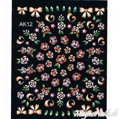 3D Nail Sticker Seblstklebende Aufkleber Nagelsticker Nagelaufkleber